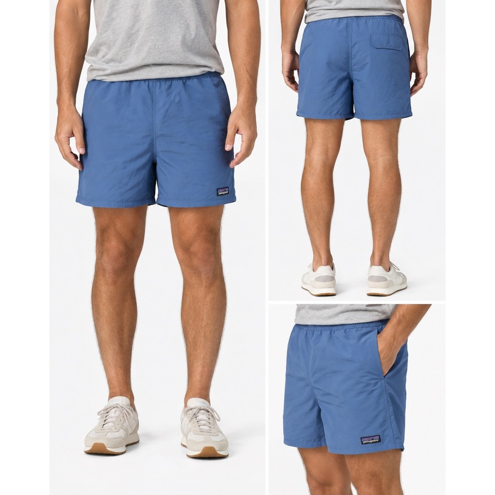 Patagonia Men's Baggies 5" Shorts Blue Nylon Swim Hiking Outdoor Shorts